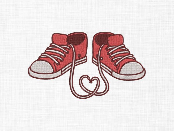 Sneakers Embroidery Design - 5 Sizes