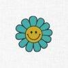 Smiley Flower Embroidery Design - 5 Sizes