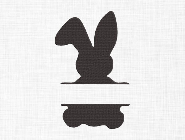 Silhouette Bunny Embroidery Design - 5 Sizes
