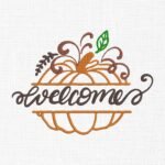 Pumpkin Monogram Embroidery Design - 5 Sizes