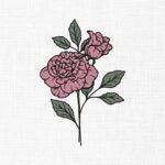 Flower Embroidery Design - 5 Sizes
