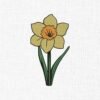 Daffodil Flower Embroidery Design - 5 Sizes