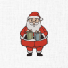 Santa with Gifts Embroidery Design - 5 Sizes