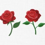 Rose Flower Embroidery Design - 5 Sizes