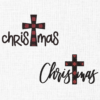 Christmas Cross Embroidery Design - 5 Sizes