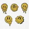 Melting Faces Bundle Embroidery Design - 5 Sizes