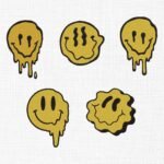 Melting Faces Bundle Embroidery Design - 5 Sizes