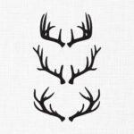Deer Antlers Bundle Embroidery Design - 5 Sizes
