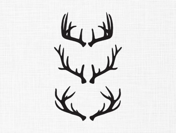 Deer Antlers Bundle Embroidery Design - 5 Sizes