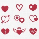 Hearts Bundle Embroidery Design - 5 Sizes