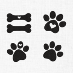 Paw Bundle Embroidery Design - 5 Sizes
