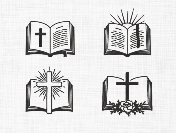 Bible Bundle Embroidery Design - 5 Sizes