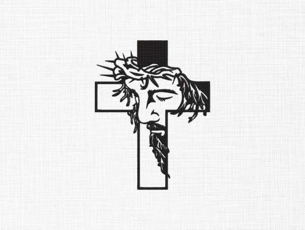 Jesus Cross Embroidery Design - 5 Sizes