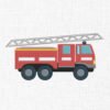 Fire Brigade Truck Embroidery Design - 5 Sizes