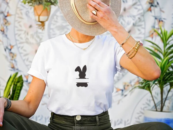 Silhouette Bunny Embroidery Design - 5 Sizes - Image 2