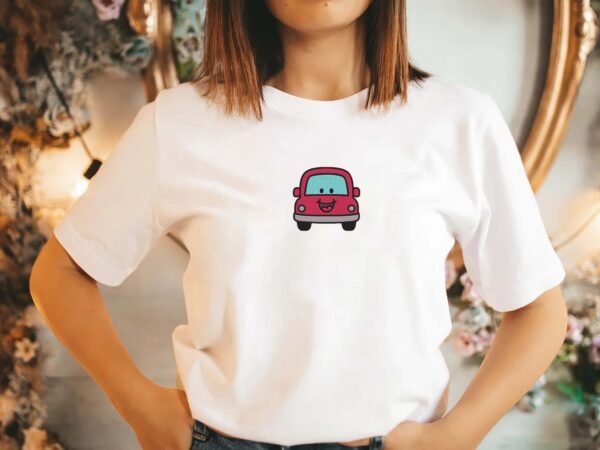 Smiley Cars Bundle Embroidery Design - 5 Sizes - Image 2