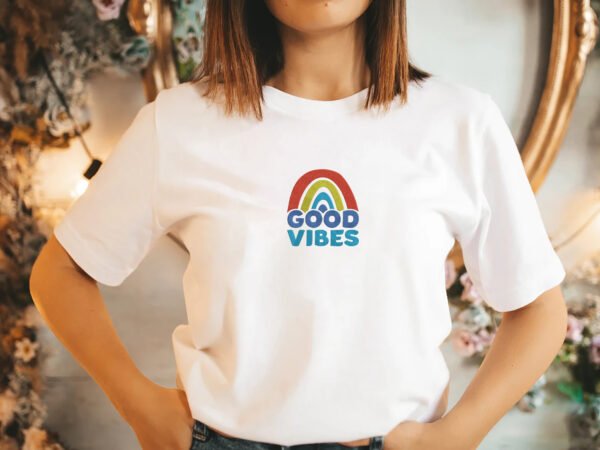 Good vibes Embroidery Design - 5 Sizes - Image 2
