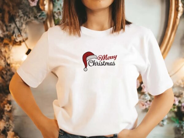 Merry Christmas Embroidery Design - 5 Sizes - Image 2