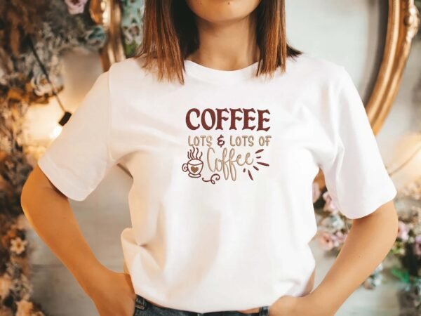 Coffee Lots Of Coffee Embroidery Design - 5 Sizes - Image 2