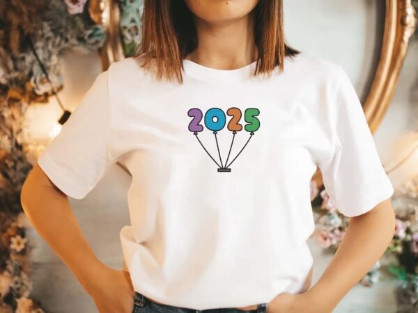 2025 Balloons New Year Embroidery Design - 5 Sizes - Image 2