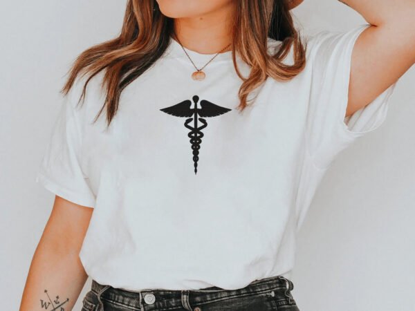 Medical Caduceus Sign Embroidery Design - 5 Sizes - Image 2