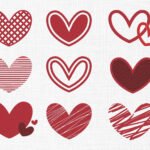 Hearts Bundle Embroidery Design - 5 Sizes