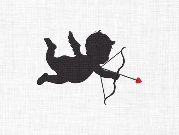 Valentine Cupid Embroidery Design - 5 Sizes