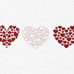 Hearts Bundle Embroidery Design -5 Sizes