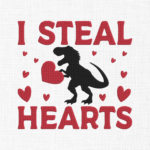 I steal hearts Embroidery Design - 5 Sizes