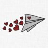 Paper Plane Embroidery Design - 5 Sizes