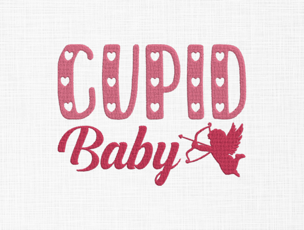 Cupid Baby Embroidery Design - 5 Sizes