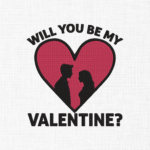 Will you be my valentine Embroidery Design - 5 Sizes