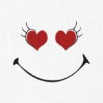 Smiley Face Embroidery Design - 5 Sizes