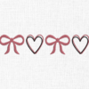 Coquette XOXO Embroidery Design - 5 Sizes