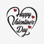 Happy Valentine's Day Love Embroidery Design - 5 Sizes
