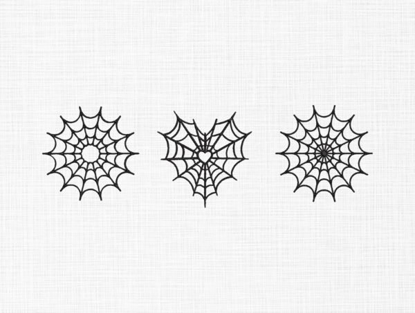 Spider Web Bundle Embroidery Design - 5 Sizes