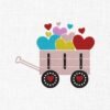 Valentine Loaded Cart Embroidery Design - 5 Sizes