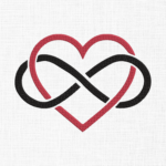 Infinity Heart Embroidery Design - 5 Sizes