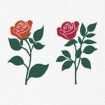 Rose Flowers Bundle Embroidery Design - 5 Sizes