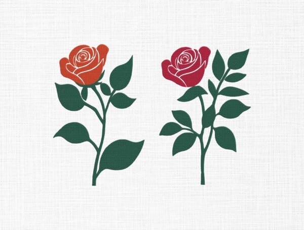 Rose Flowers Bundle Embroidery Design - 5 Sizes