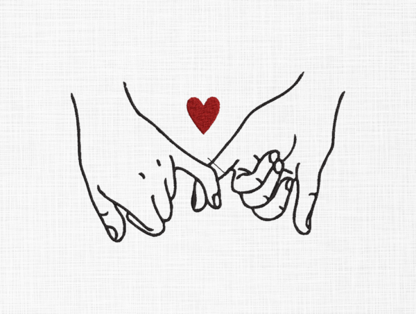 Love Hand Embroidery Design - 5 sizes