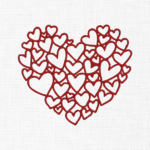 Heart Embroidery Design - 5 sizes