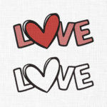 Love Embroidery Design - 5 sizes