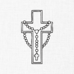 Christian Cross Embroidery Design - 5 Sizes