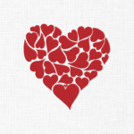 Heart Embroidery Design - 5 Sizes