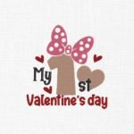 My 1st Valentine's Day Embroidery Design - 5 Sizes