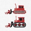 Hearts Loaded Truck Embroidery Design - 5 Sizes
