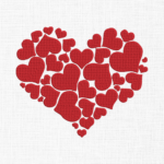 Heart Embroidery Design - 5 Sizes