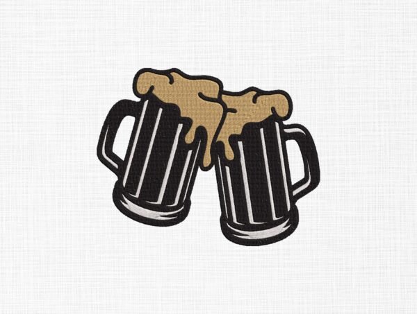 Bear Glasses Cheer's Embroidery Design - 5 Sizes