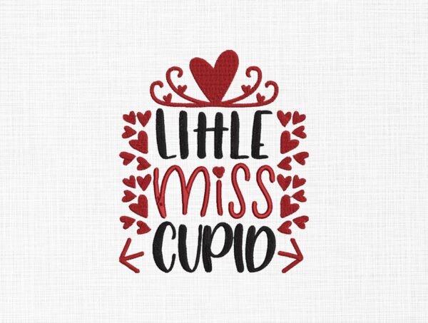 Little Cupid Valentine Embroidery Design - 5 Sizes